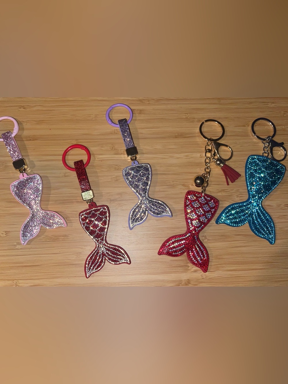Mermaid Tails - Rhinestone Keychain, Bag charm